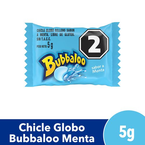 CHICLE BUBBALOO MENTA