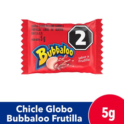 CHICLE BUBBALOO FRUTILLA