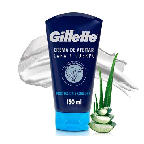 Crema De Afeitar Gillette Cara Y Cuerpo 150 Ml