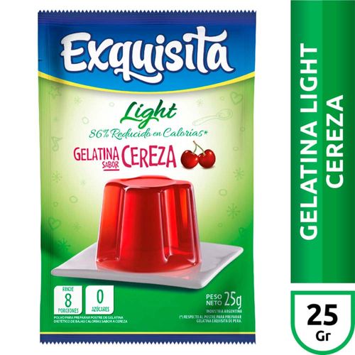 Gelatina Exquisita Light Cereza X25g