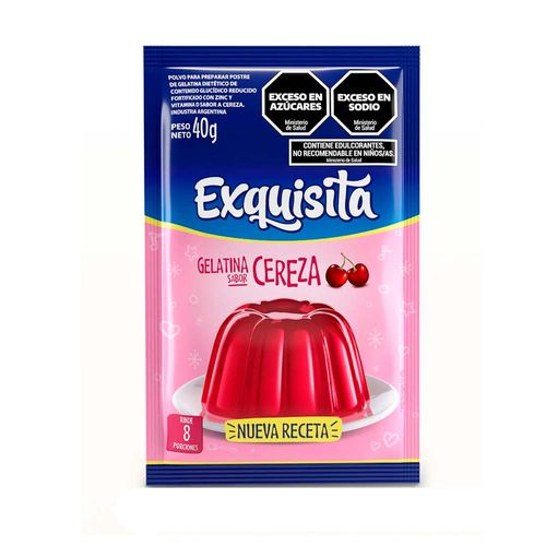 Gelatina Exquisita Cereza Fort X40g