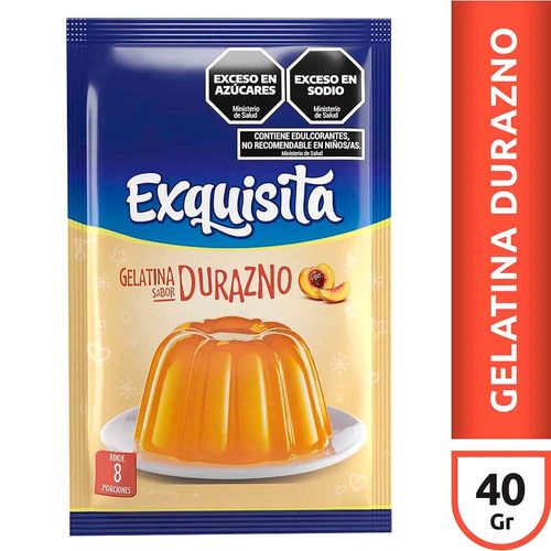 Gelatina Exquisita Durazno Fort X40g