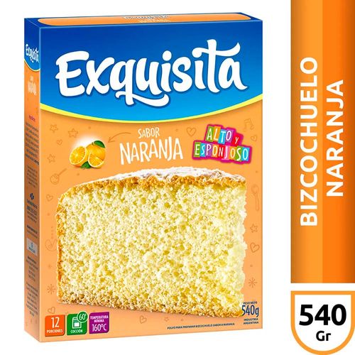 Bizcochuelo Exquisita Naranja Fort X540g