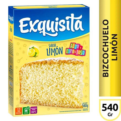 Bizcochuelo Exquisita Limon X540g