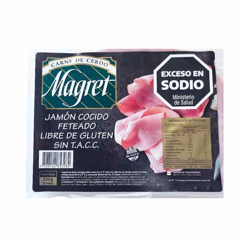 Jamon Cocido Feteado Magret X 150 Gr