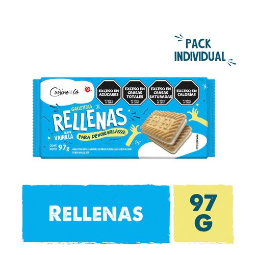 Galletitas Vainilla Rellenas X 97 Gr Cuisine & Co