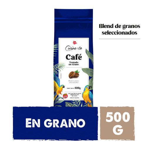 Cafe En Grano Tostado Cuisine & Co X 500 Gr