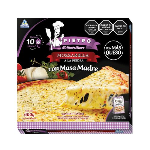 Pizza Pietro Mozzarella Masa Madre 600gr