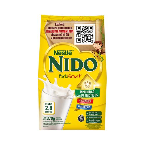 Leche En Polvo Nido Fortigrow - 370 Gr