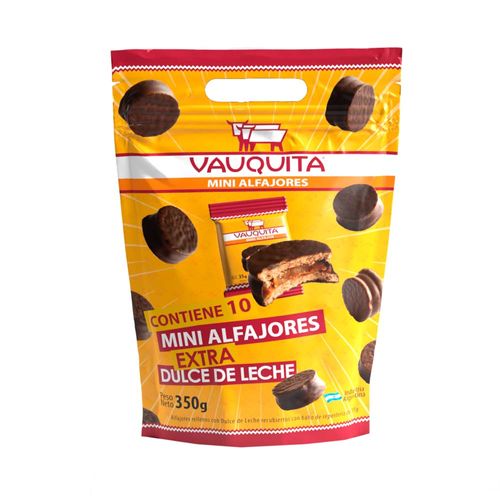 Alfajores Vauquita Mini Negros X 350 Gr