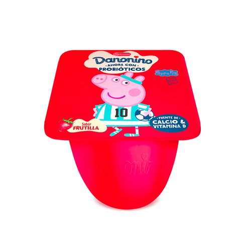 Yogur Peppa Pig Batido Frutilla Danonino 80,5 Gr