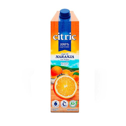 Jugo De Naranja Con Pulpa 1 L Citric