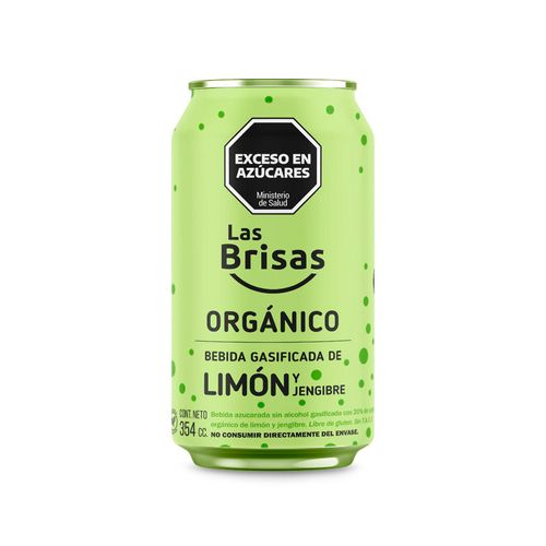 Gaseosa Organica Las Brisas - Limon Y Jengibre