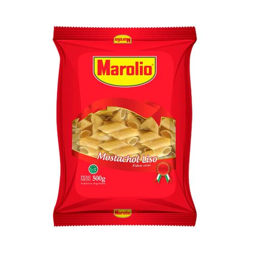 Fideos Marolio Mostachol Liso X500g