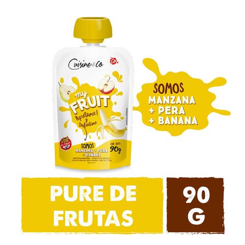 Pulpa De Manzana Pera Banana Cuisine&co 90 Gr