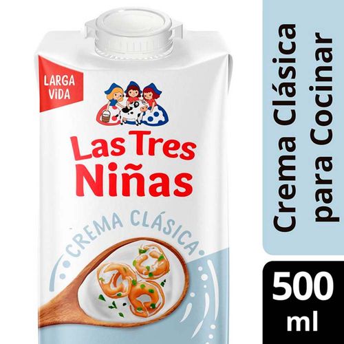 Crema Clasica Para Cocinar Las Tres Niñas 500 Ml