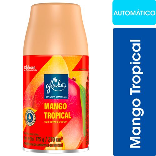 Aromatizante Automático Mango Tropical Rep 270 Ml Glade