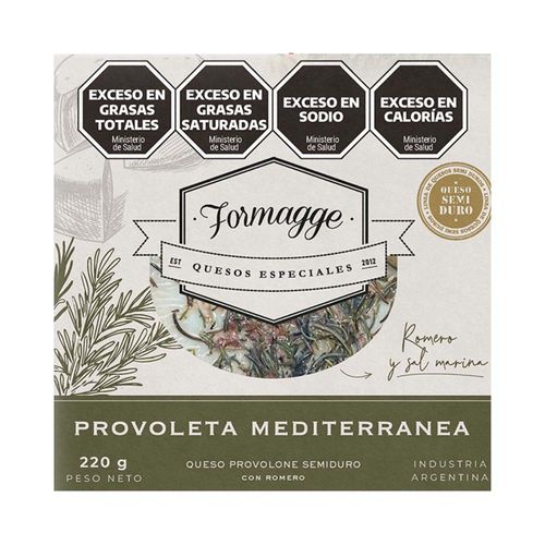 Queso Provoleta Formagge Mediterranea - 220 Gr