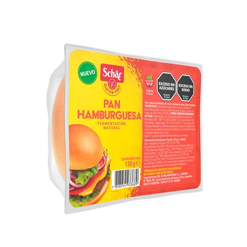 Pan De Hamburguesas 130 Gr Schar
