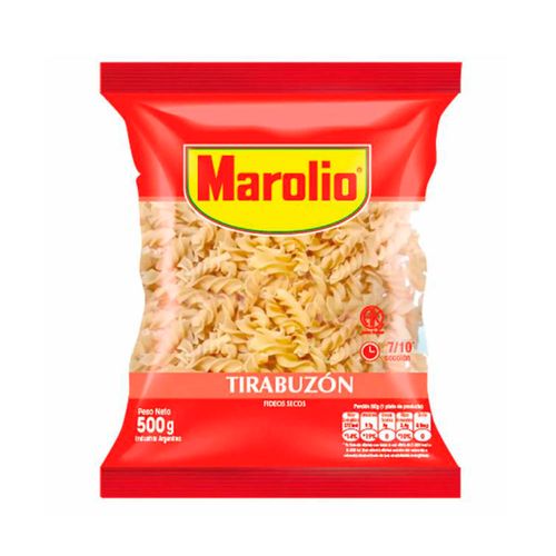 Fideos Secos Marolio Tirabuzon 500g