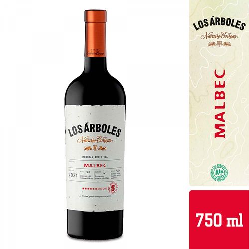 Vino Tinto Los árboles Selección Malbec 750 Cc