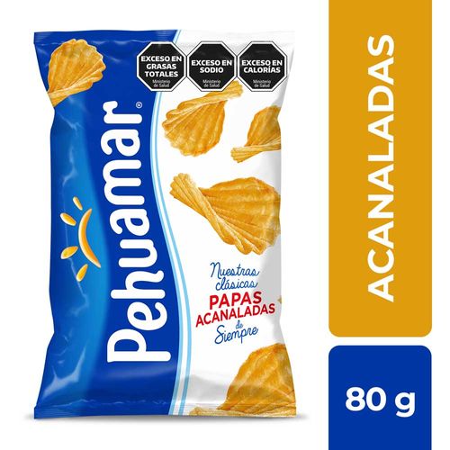 Papas Fritas Acanaladas Pehuamar X 80 Gr