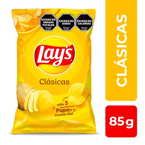 Papas Fritas Lays Clásicas X 85 Gr