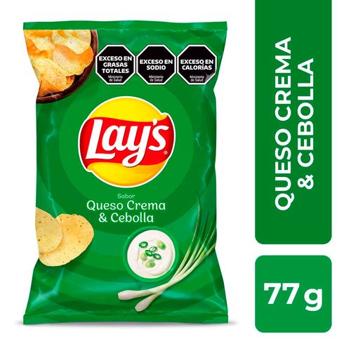 Papas Fritas Sabor A Queso Y Cebolla Lays X 77 Gr