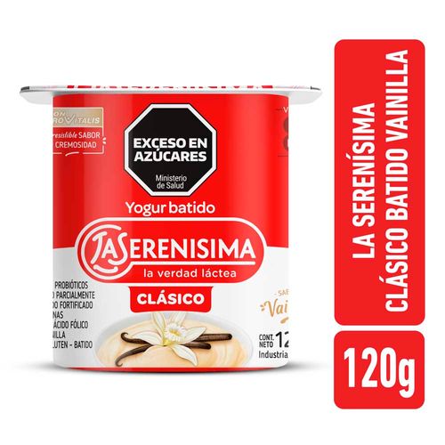 Yogur Batido La Serenísima Clásico Vainilla 120g