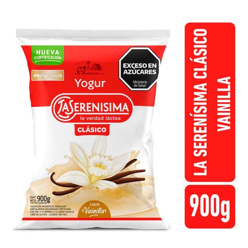 Yogur Bebible Vainilla 900 Gr La Serenísima Clásico