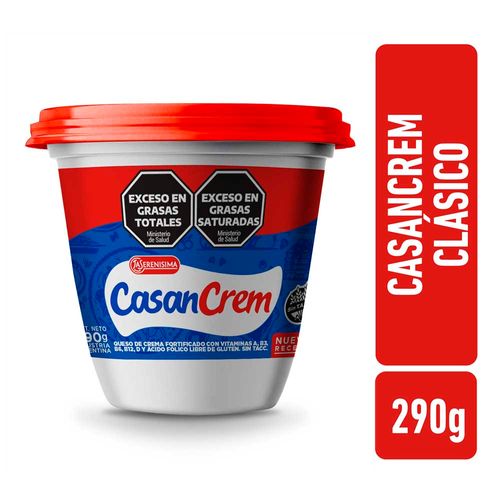 Queso Crema Casancrem Clásico 290 Gr