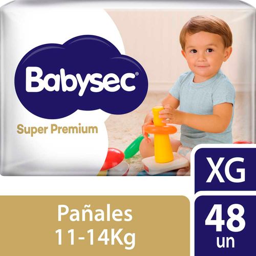 Pañales Babysec Super Premium Xg - 48 U