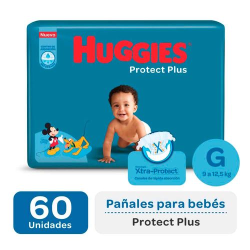 Pañal Huggies Protect Plus G 60u