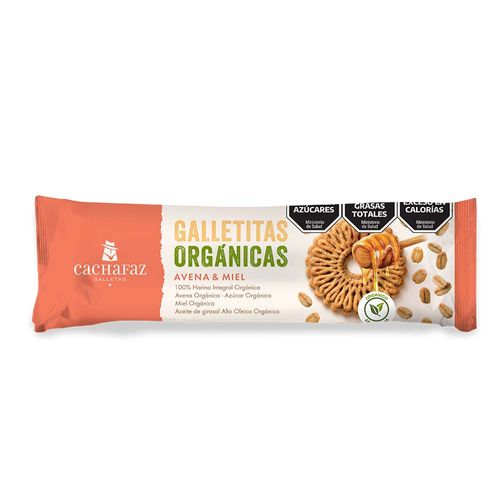 Galletitas Cachafaz Orgánicas Avena Y Miel 170 Gr