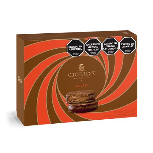 Alfajores Rellenos Con Mousse De Chocolate Cachafaz 300gr 6u