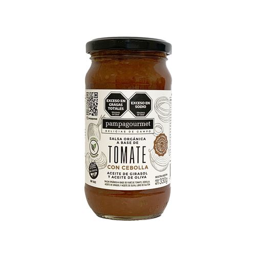 Salsa Tomate Pampa Gourmet Orgánico Cebolla 330 Gr