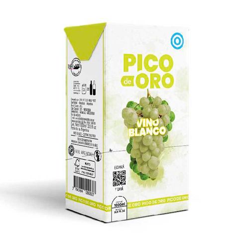 Vino De Mesa Pico De Oro Blanco 1 L