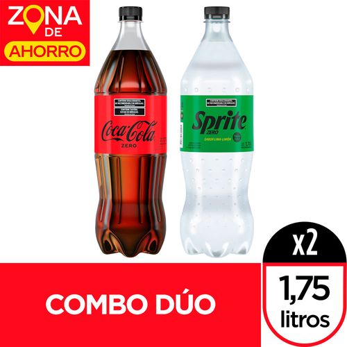 Combo Dúo Coca Cola Zero  Sprite Zero 1.75lt