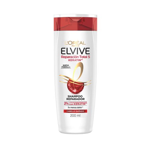 Shampoo Elvive Reparación Total 5 Keratin 200 Ml