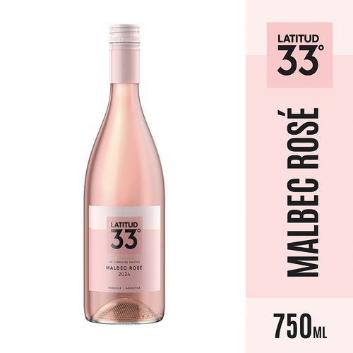 Vino Latitud 33 Malbec Rosé 750 Cc