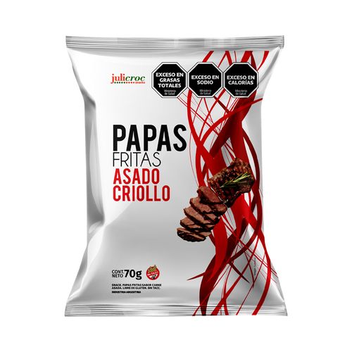 Papas Fritas Asado Criollo Sin Tacc 70 Gr Julicroc