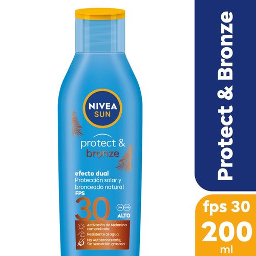 Protector Solar Nivea Sun Protect & Bronze Fps 30 200 Ml