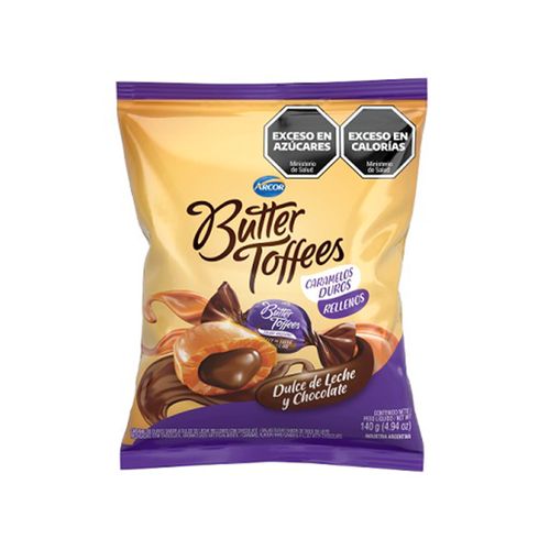 Caramelo Butter Toffees Relleno Chocolate X 140 Gr