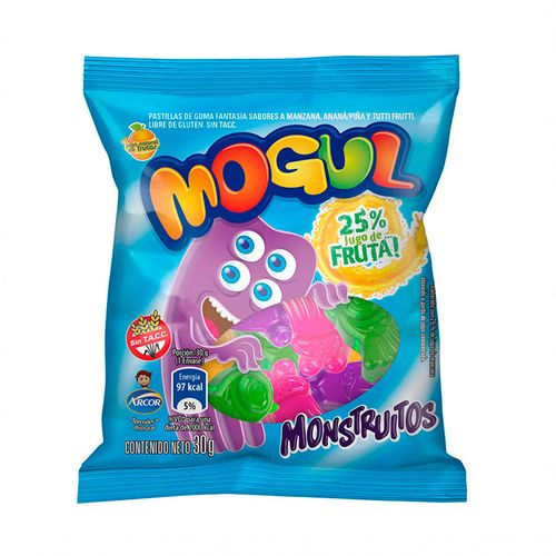 Pastillas De Goma Fantasía Mogul Monstruitos 30 Gr