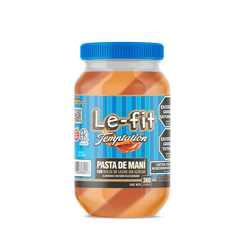 Pasta De Maní Temptation Con Dulce De Leche Le Fit 360 Gr