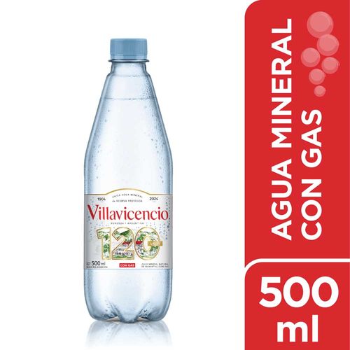 Agua Con Gas Villavicencio 500 Ml