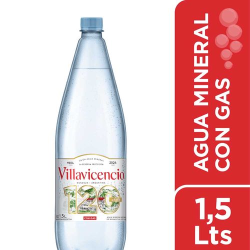 Agua Villavicencio Con Gas 1.5lt