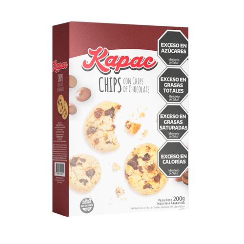 Galletitas Con Chips De Chocolate 200 Gr Kapac