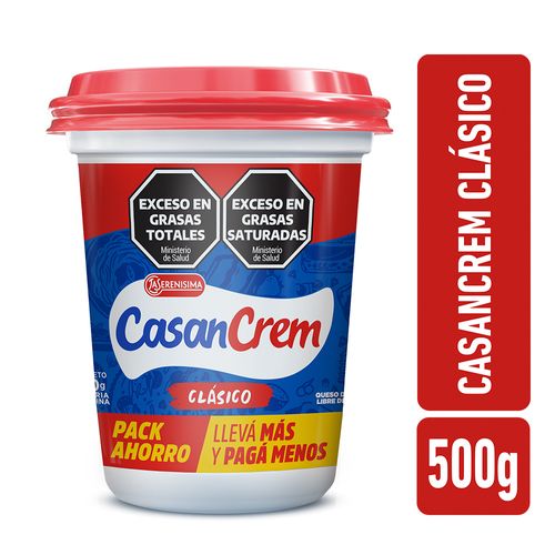 Queso Crema Preformado Clasico Casancrem X 500 Gr