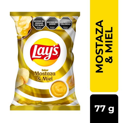 Papas Fritas Mostaza Lays 77 Gr